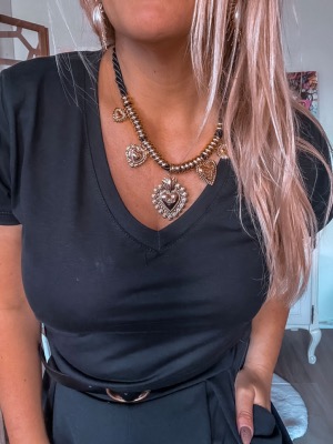 COLLIER COEURS BAROQUES