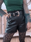 SHORT SIMILI CUIR RITA