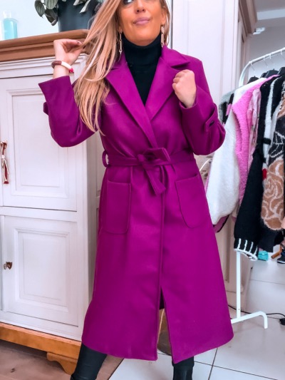 MANTEAU LENNY MAGENTA