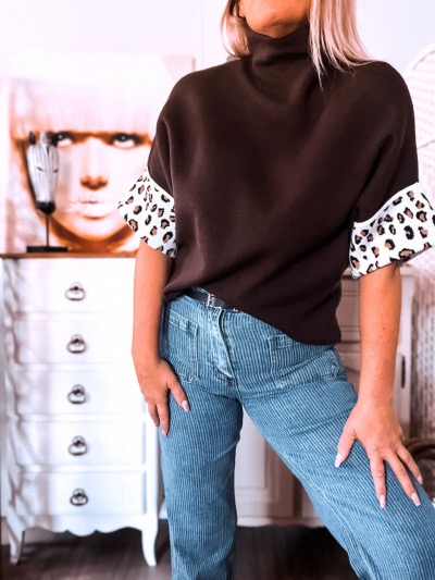 PULL LEGER LEON CHOCO