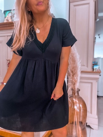 ROBE BOHEME AVA NOIRE