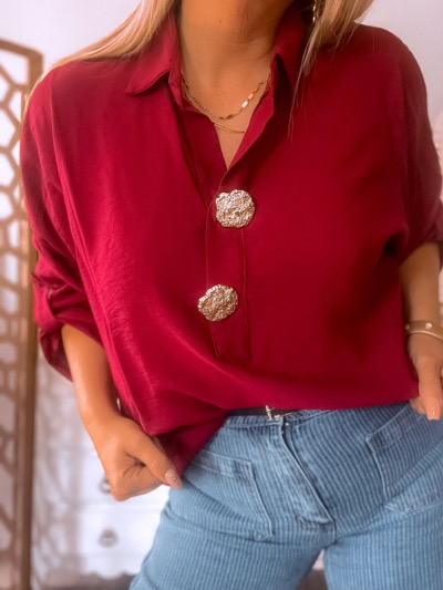 BLOUSE ISSY BORDEAUX