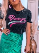 T SHIRT  VINTAGE PAILLETTES